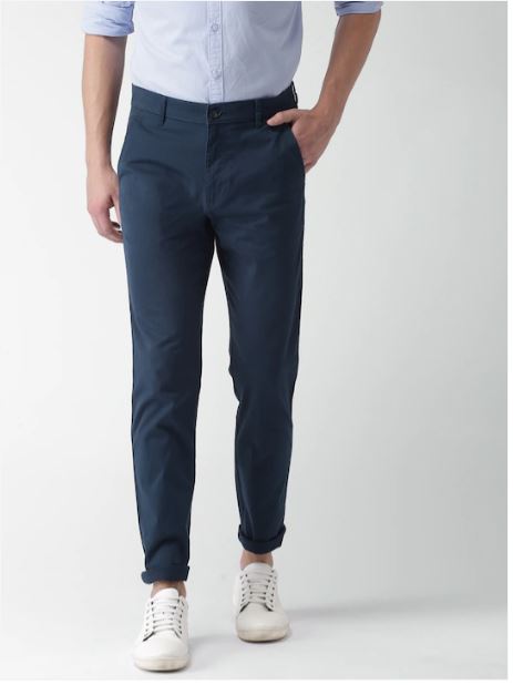Urbano Fashion Casual Trousers  Buy Urbano Fashion Men Grey Cotton Slim  Fit Casual Chinos Trousers Online  Nykaa Fashion